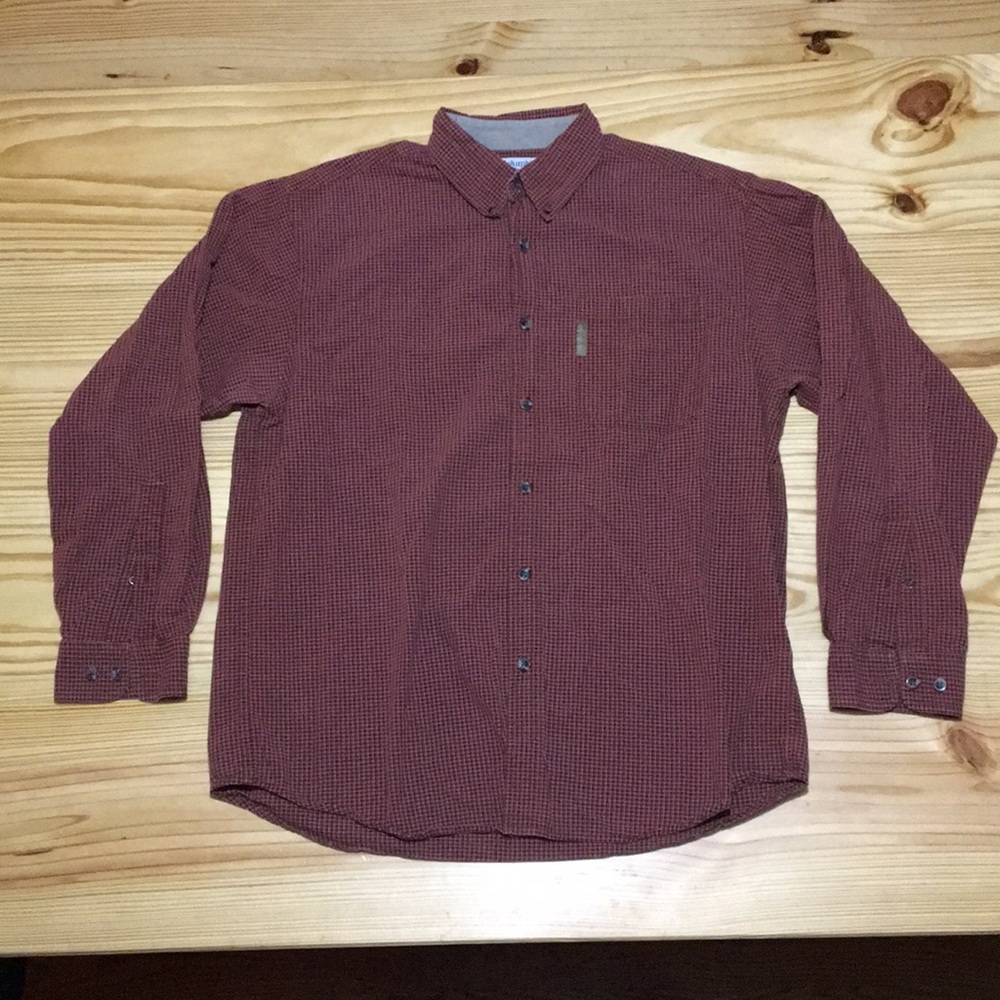 Columbia Button Down Casual Shirt Mens